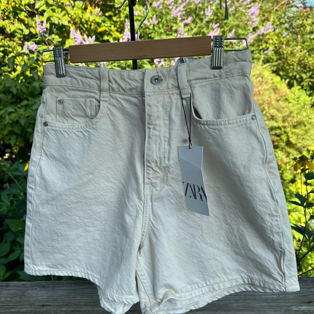 Zara Beige Short Size 4 NWT